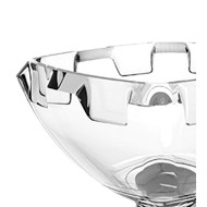 Centro De Mesa 22cm Por 18,5cm Quadrado Com Pé Castle Cristal Ecológico